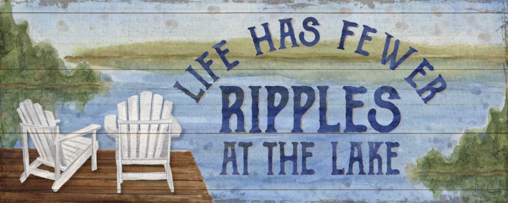 Lake Living Panel II (ripples) art print by Tara Reed for $57.95 CAD