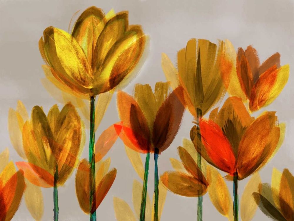 Contemporary Poppies Yellow art print by Northern Lights for $57.95 CAD