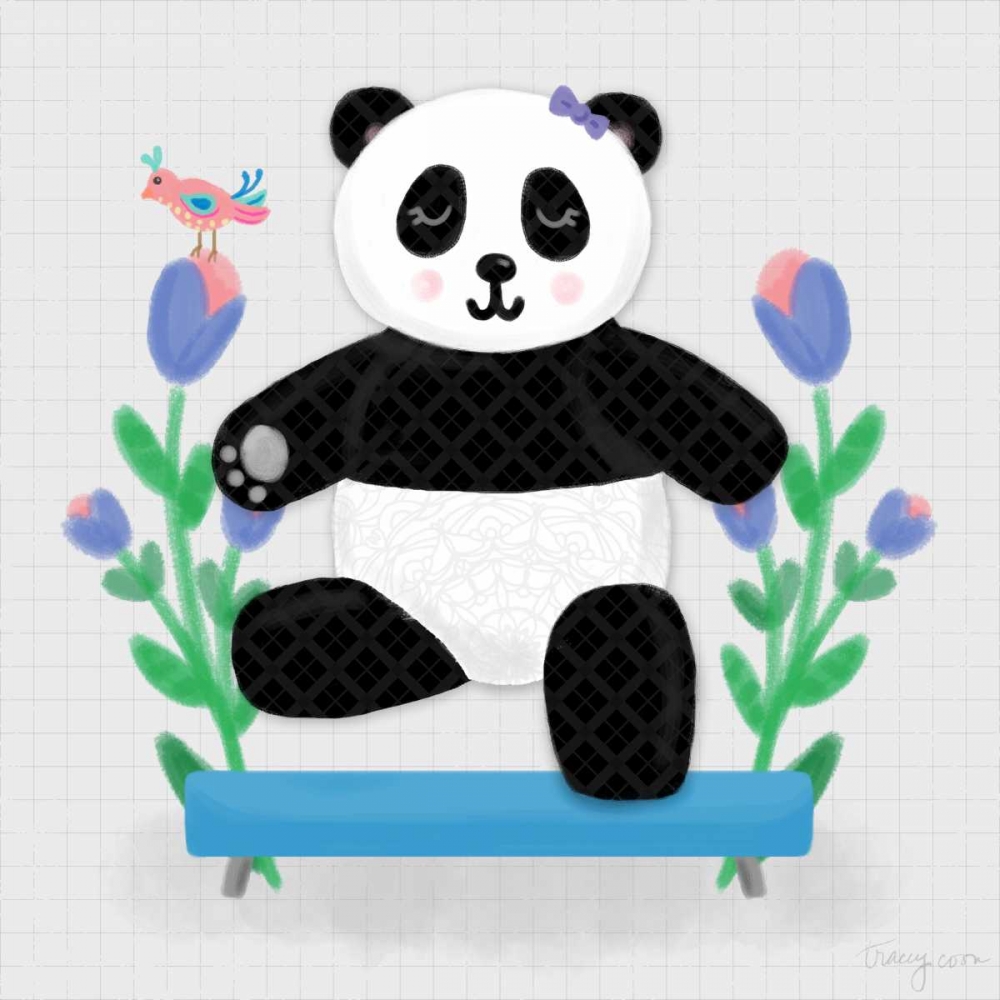 Tumbling Pandas I art print by Noonday Design for $57.95 CAD