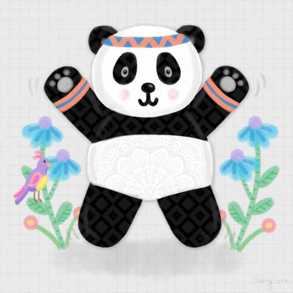 Tumbling Pandas III art print by Noonday Design for $57.95 CAD