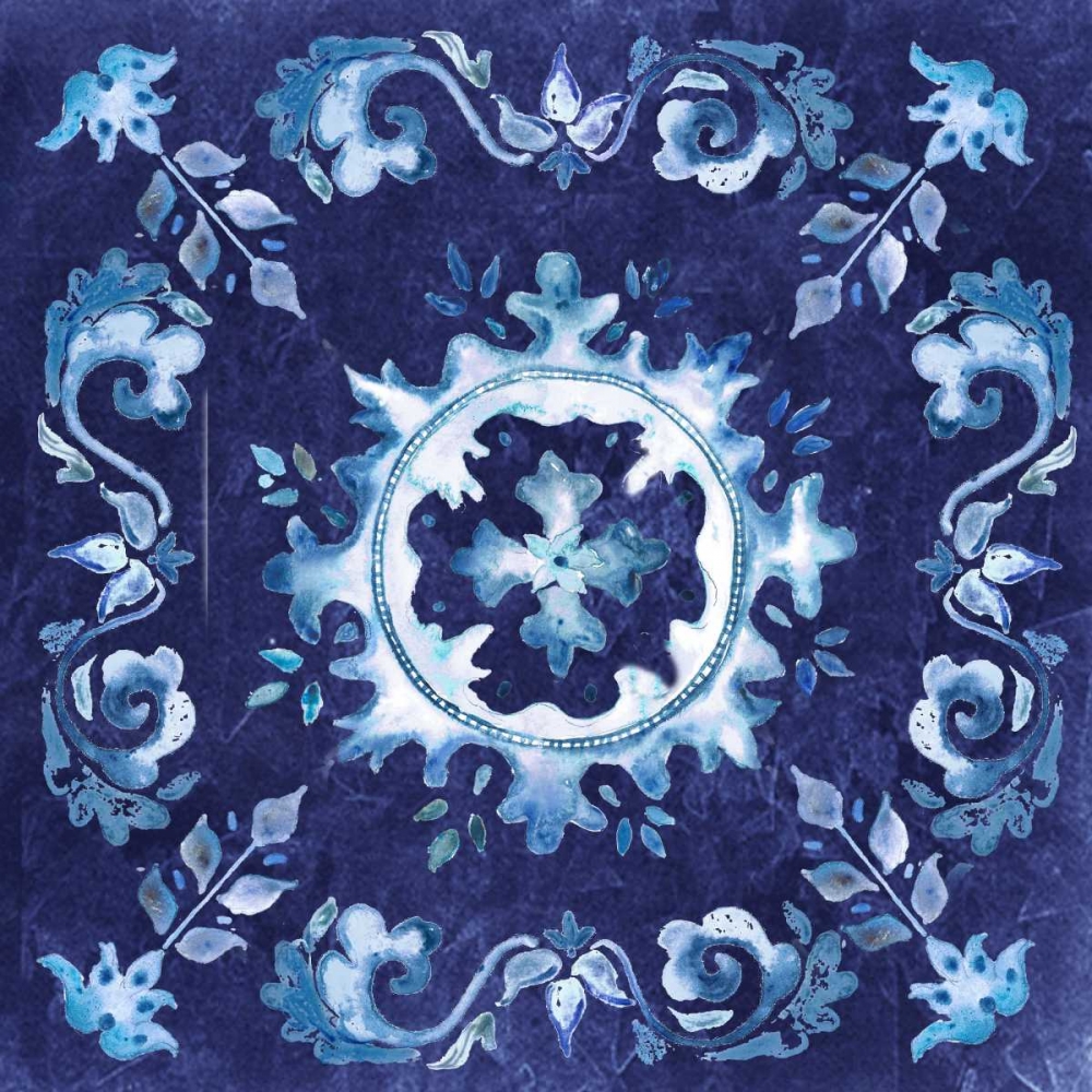 Artisan Medallions Indigo II art print by Tre Sorelle Studios for $57.95 CAD