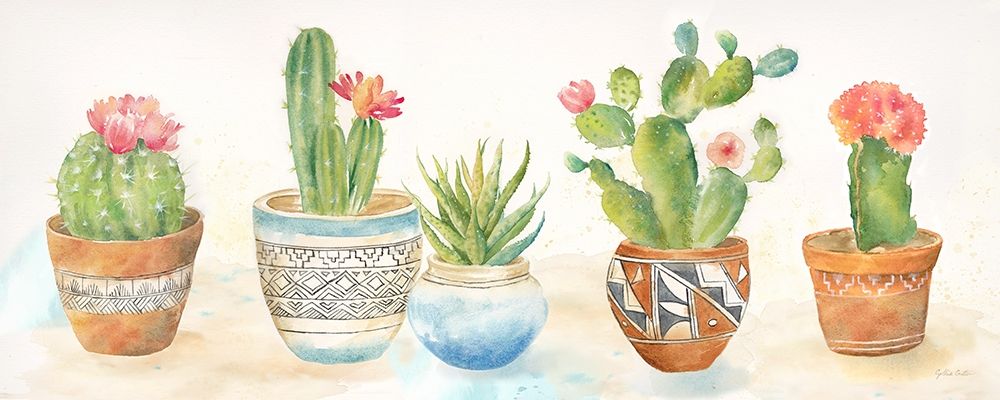 Cactus Pots art print by Cynthia Coulter for $57.95 CAD