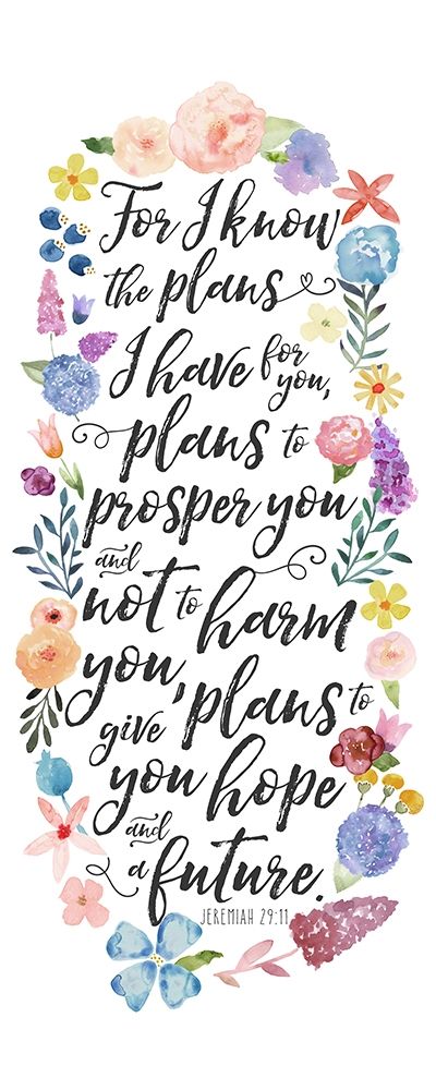 Floral Bible Verse Panel I art print by Noonday Design for $57.95 CAD