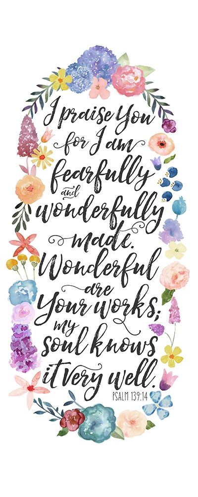 Floral Bible Verse Panel II art print by Noonday Design for $57.95 CAD