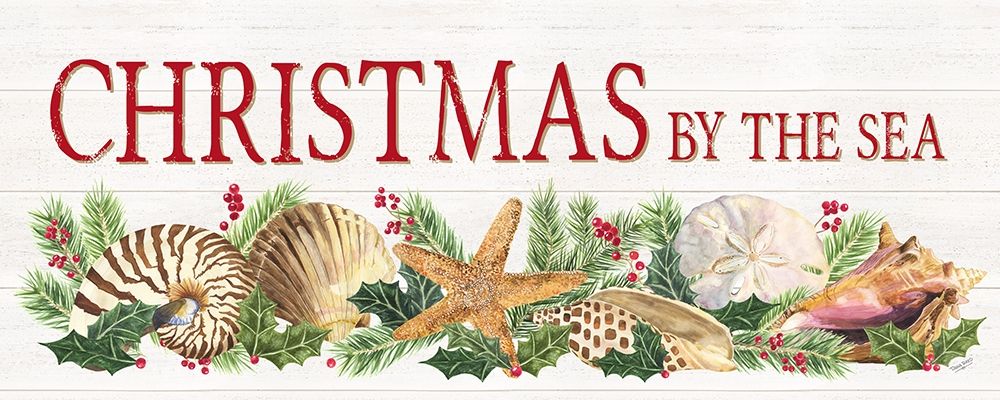 Christmas By the Sea Panel sign art print by Tara Reed for $57.95 CAD