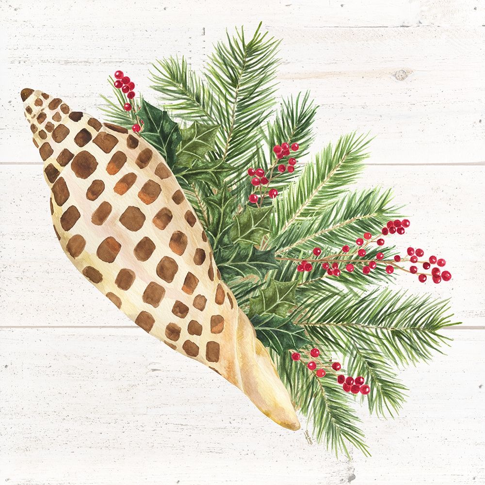 Christmas by the Sea Junonia square art print by Tara Reed for $57.95 CAD