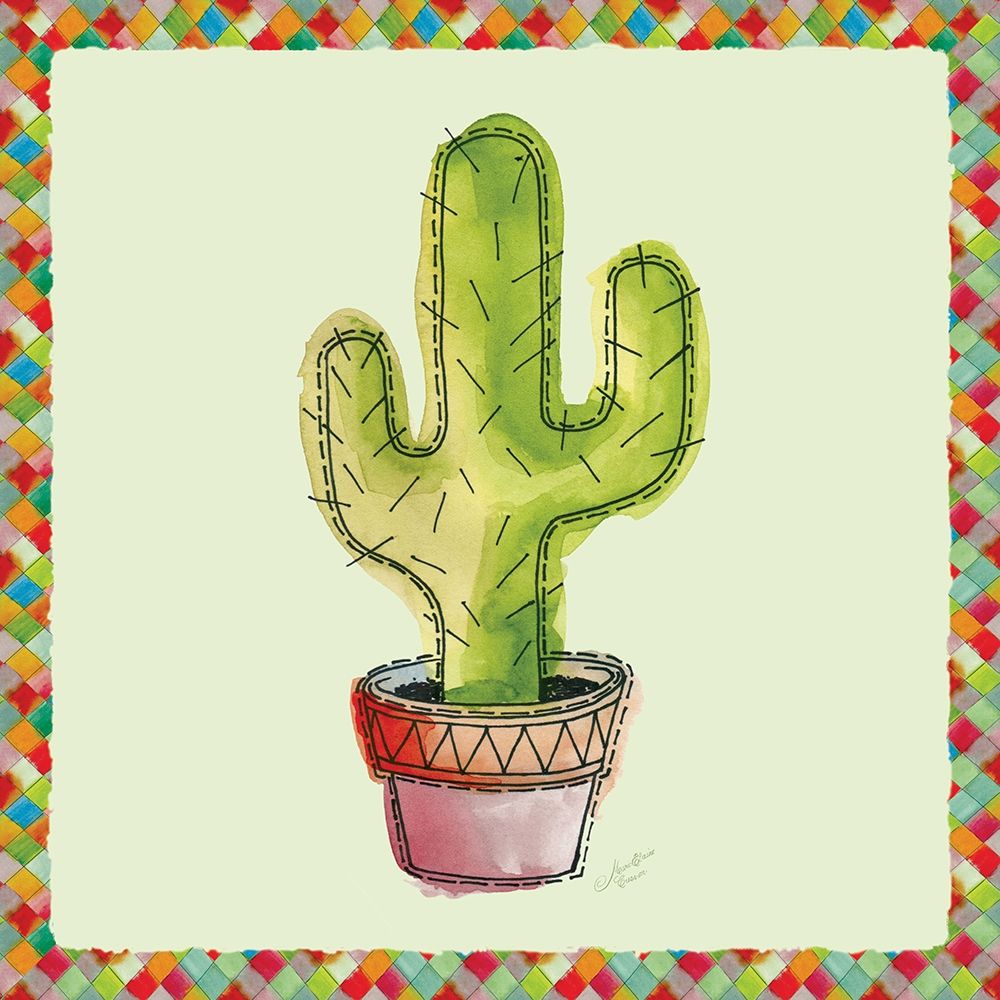 Rainbow Cactus II art print by Marie-Elaine Cusson for $57.95 CAD