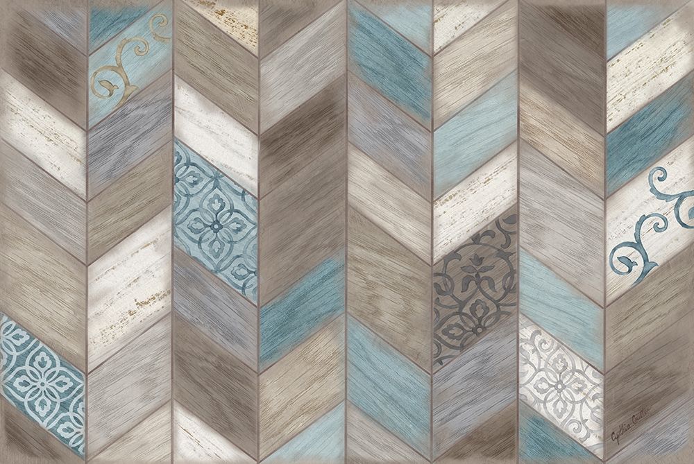 Rustic Chevron Neutral art print by Cynthia Coulter for $57.95 CAD