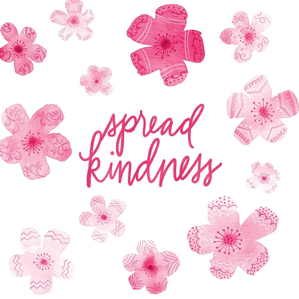 Cascading Blossoms Kindness Peace I art print by Noonday Design for $57.95 CAD