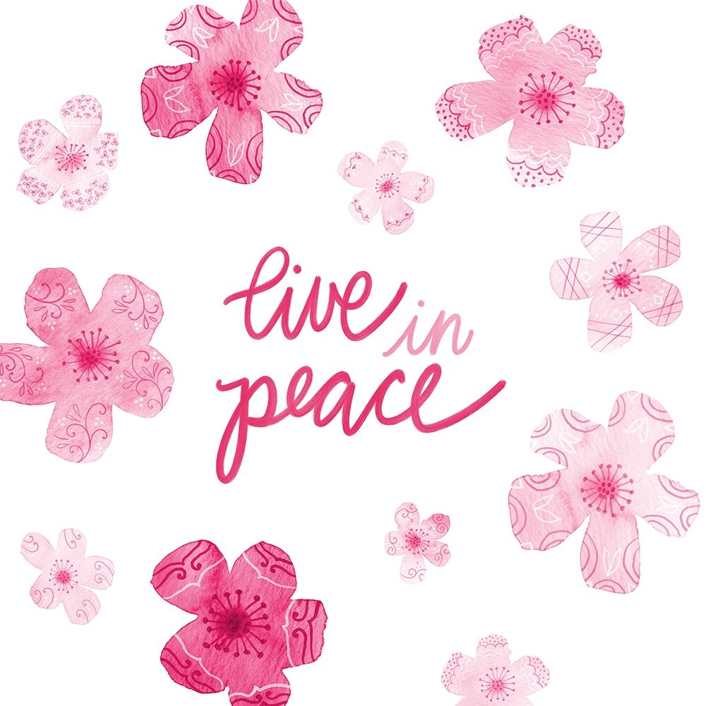 Cascading Blossoms Kindness Peace II art print by Noonday Design for $57.95 CAD