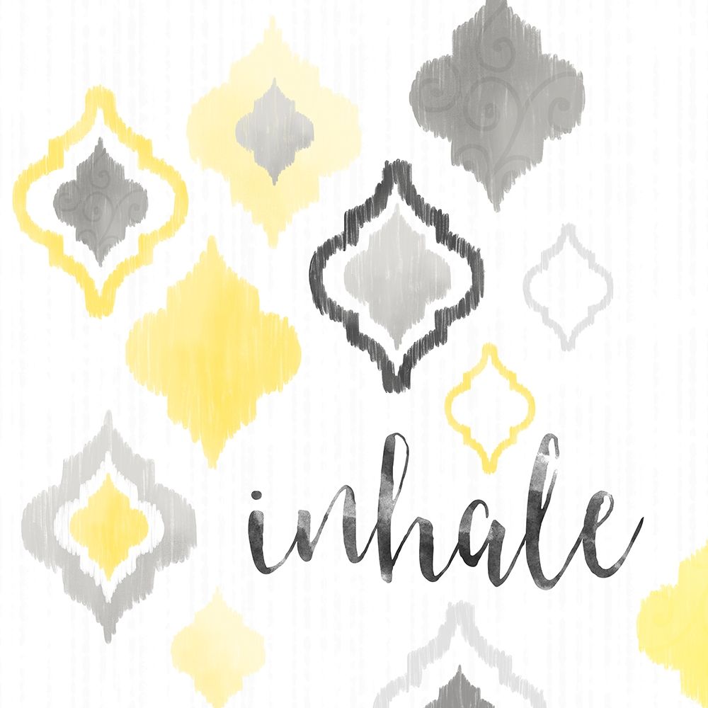 Yellow Gray Moroccan Sentiment I art print by Noonday Design for $57.95 CAD
