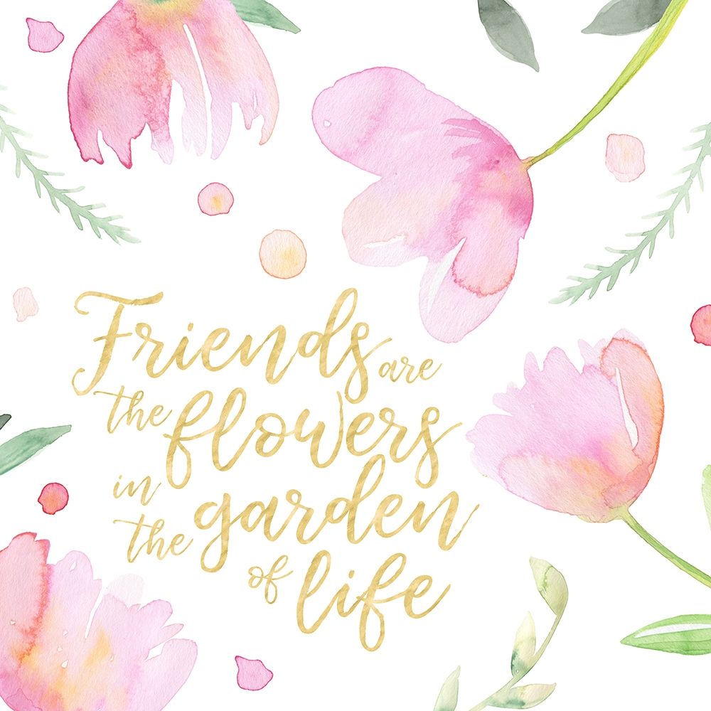 Soft Pink Flowers Friends II art print by Noonday Design for $57.95 CAD