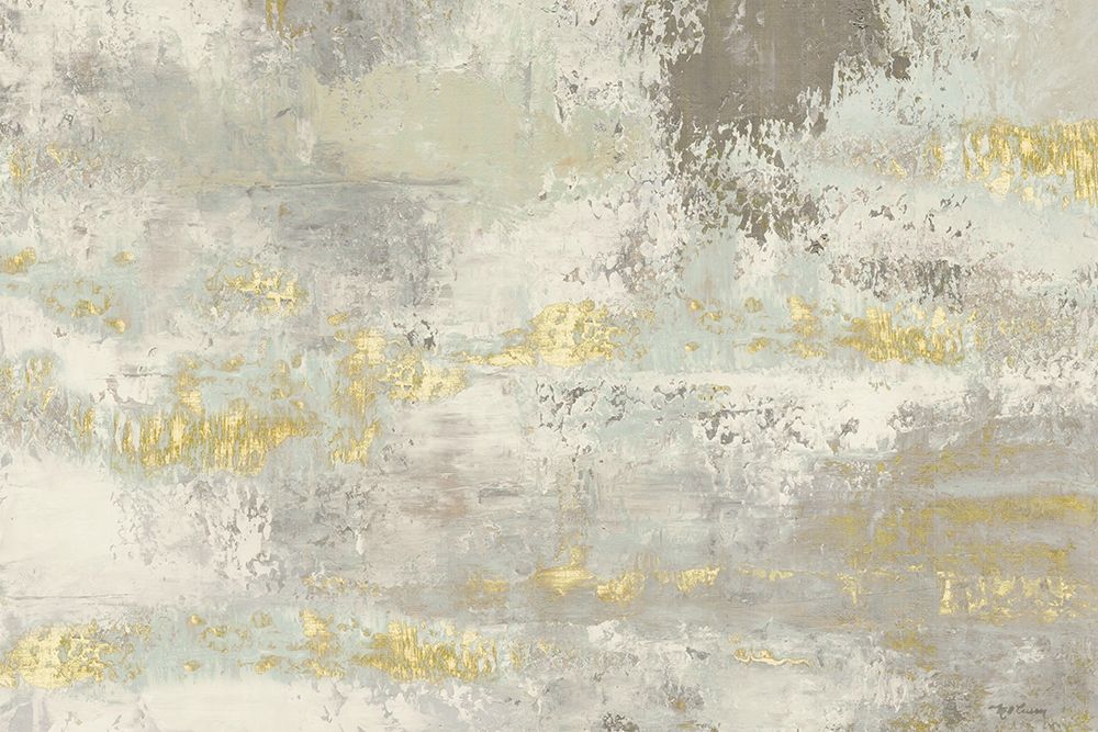 Blooming Day Golden Grey art print by Marie-Elaine Cusson for $57.95 CAD