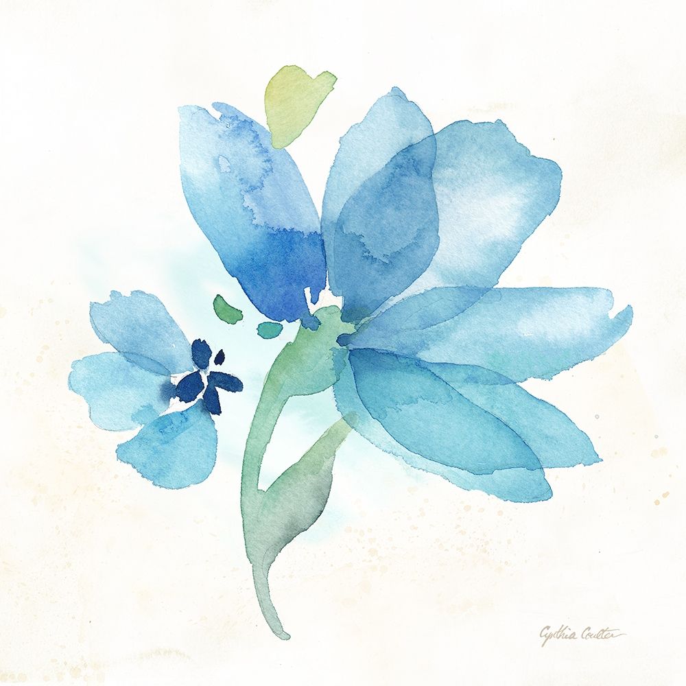 Blue Poppy Field Single IV art print by Cynthia Coulter for $57.95 CAD