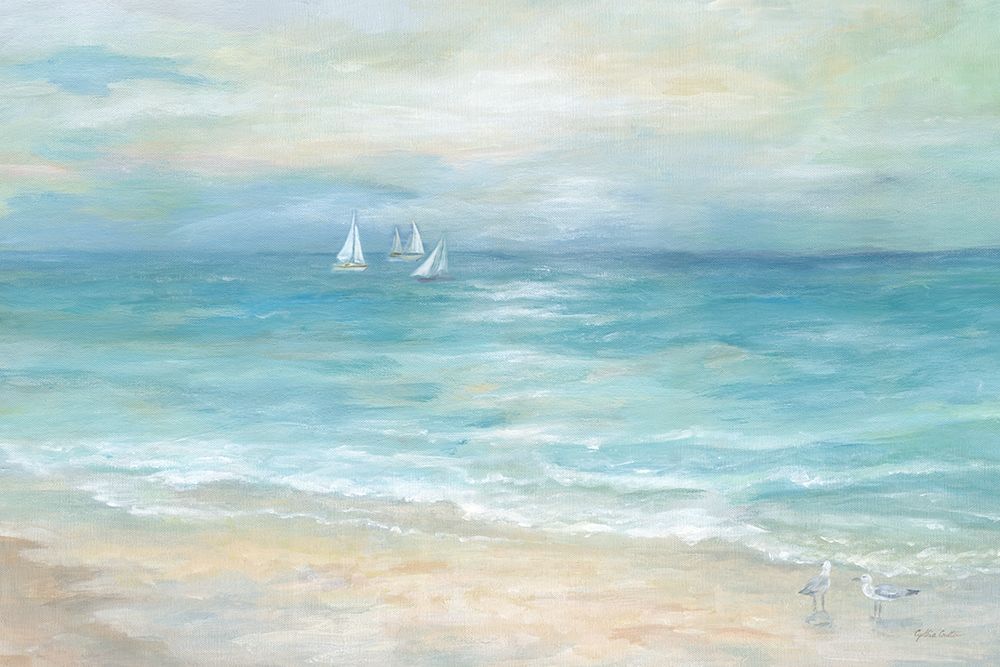 Island Beach Landscape art print by Cynthia Coulter for $57.95 CAD