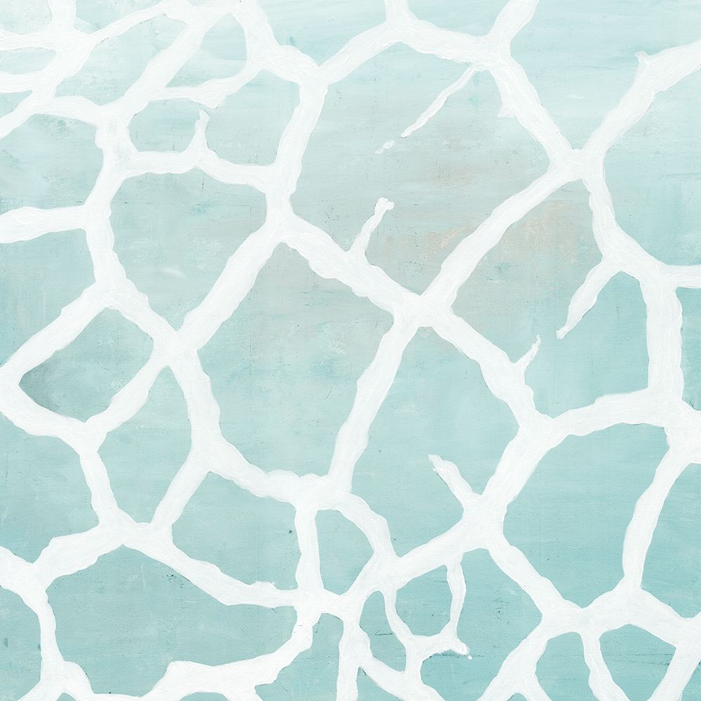 Soft Animal Prints Blue Giraffe art print by Marie-Elaine Cusson for $57.95 CAD