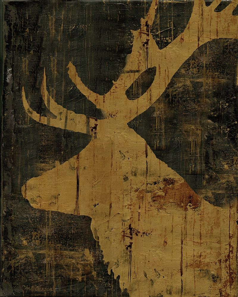 Rustic Lodge Animals Deer art print by Marie-Elaine Cusson for $57.95 CAD