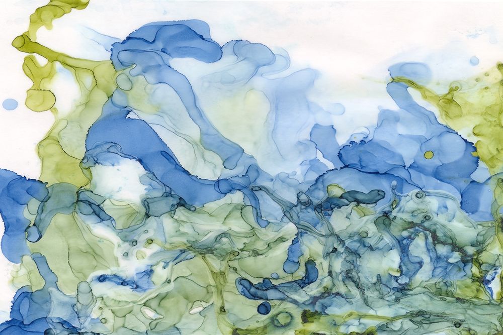 Ocean Influence Blue/Green art print by Tara Reed for $57.95 CAD