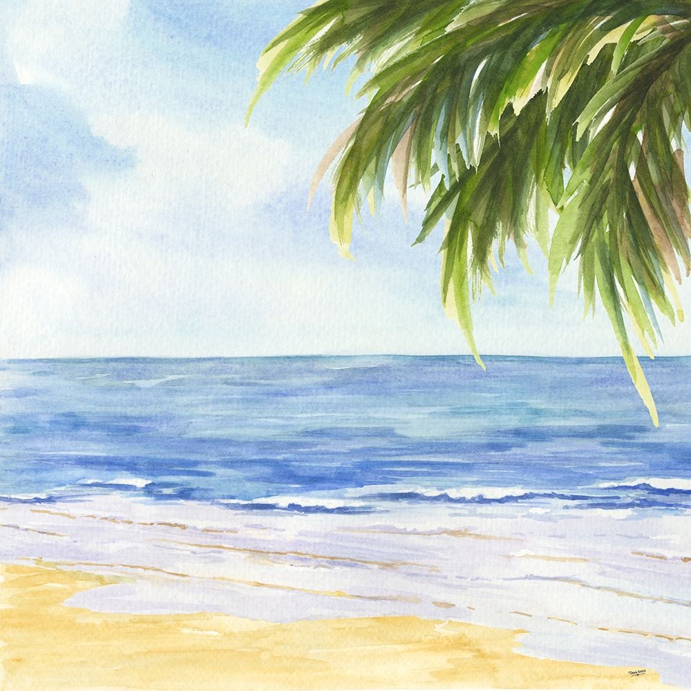 Beach and Palm Fronds I art print by Tara Reed for $57.95 CAD