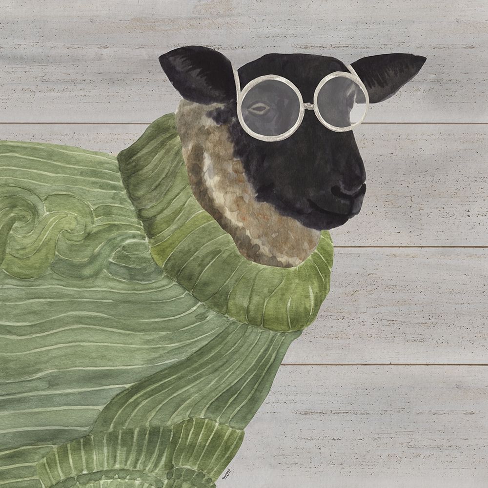 Intellectual Animals IV Sheep and Sweater art print by Tara Reed for $57.95 CAD