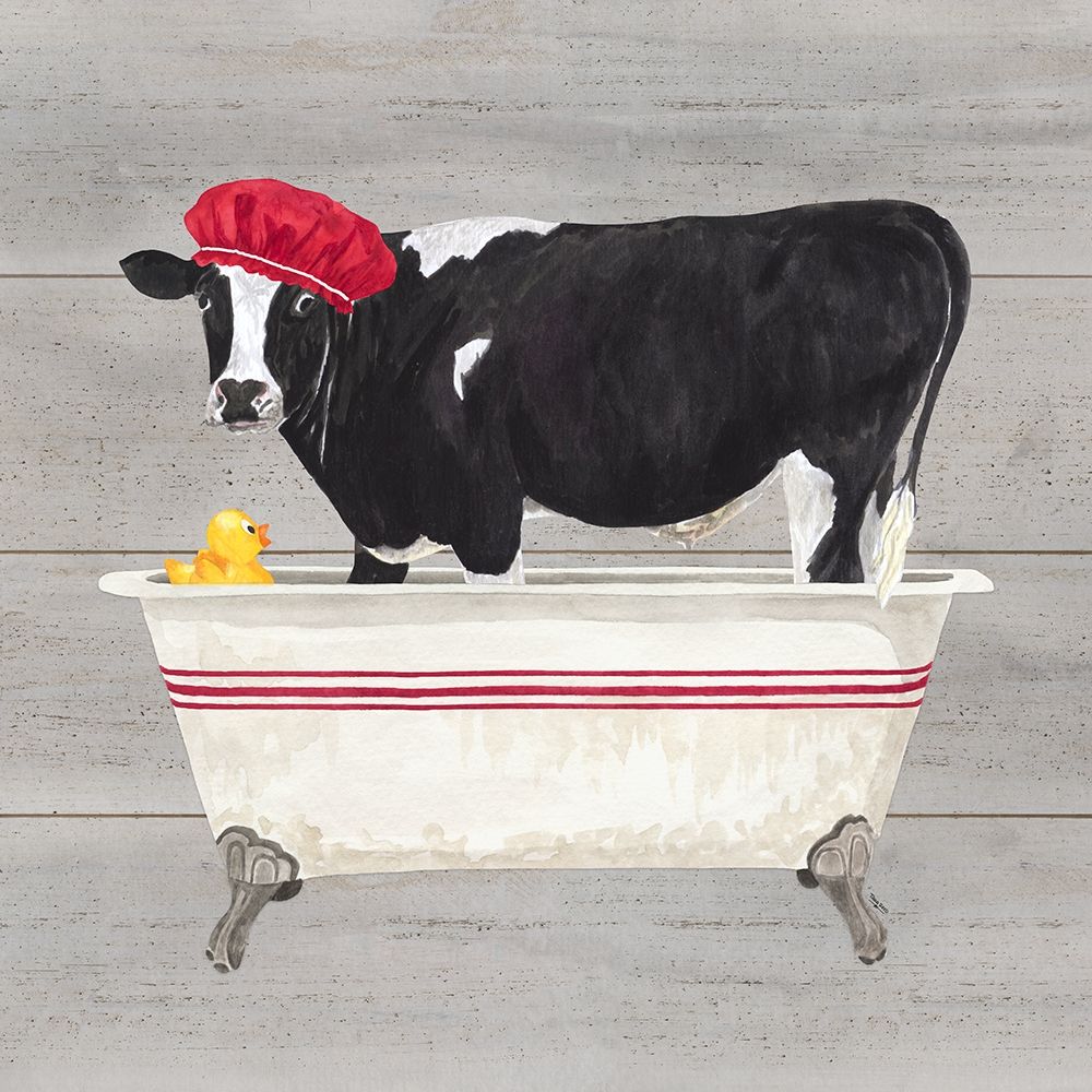 Bath time for Cows Tub art print by Tara Reed for $57.95 CAD