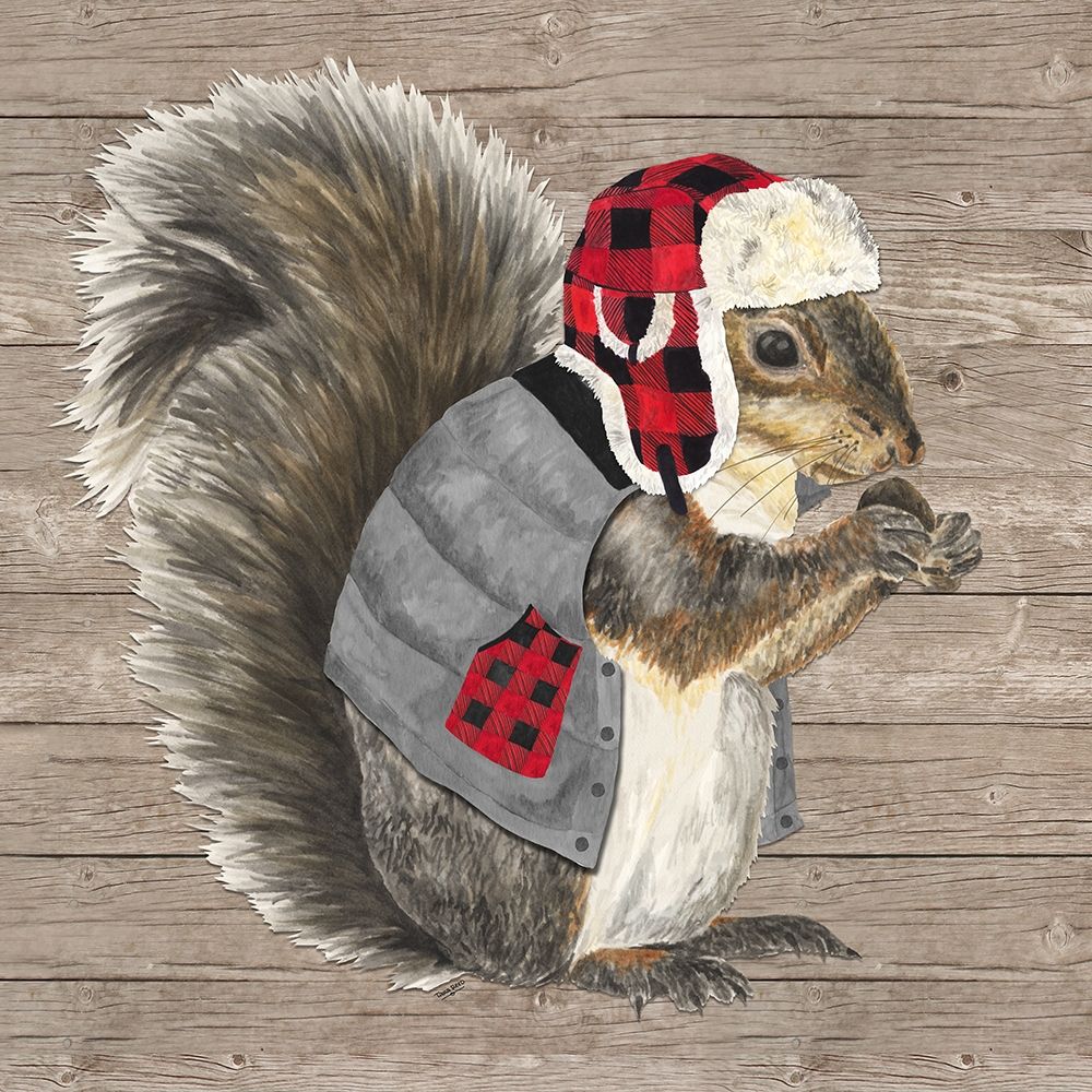 Warm in the Wilderness Squirrel art print by Tara Reed for $57.95 CAD