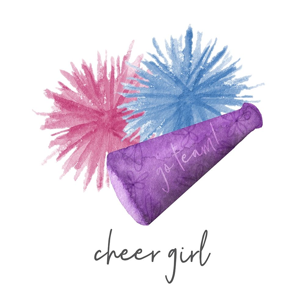 Sports Girl Cheer art print by Noonday Design for $57.95 CAD