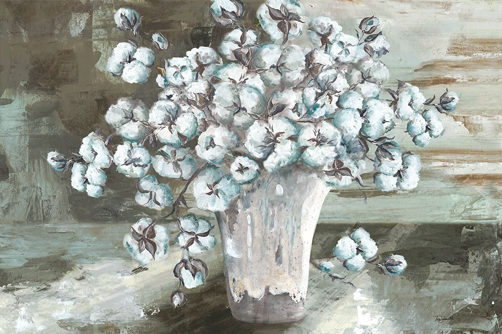 Farmhouse Cotton Bolls Still life art print by Tre Sorelle Studios for $57.95 CAD