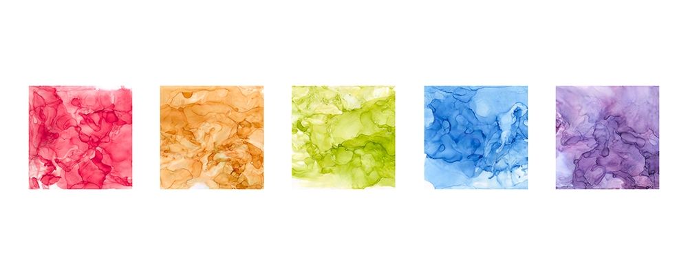 Bright Mineral Abstracts Panel 5 across art print by Tara Reed for $57.95 CAD