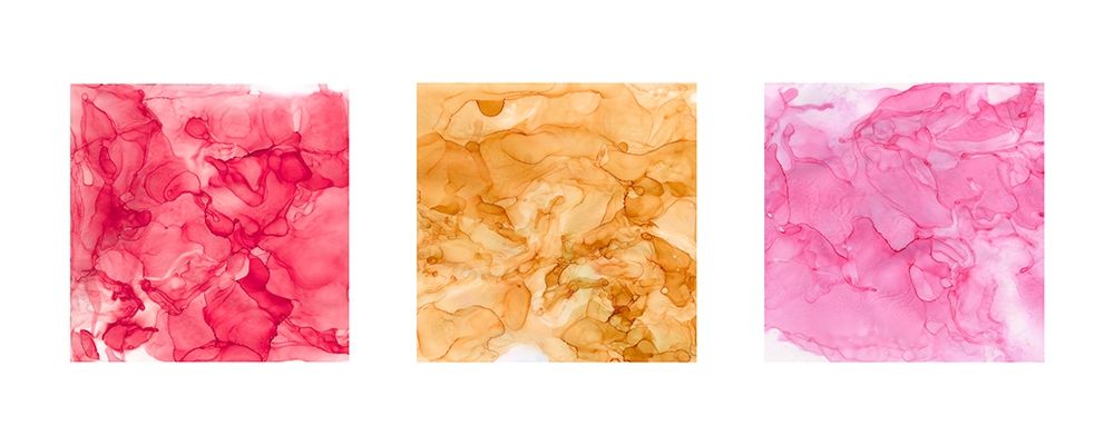 Bright Mineral Abstracts Panel II 3 across art print by Tara Reed for $57.95 CAD