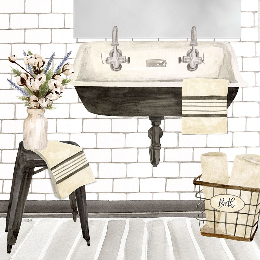 Farmhouse Bath II Sink art print by Tara Reed for $57.95 CAD