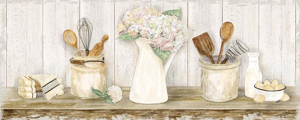 Vintage Kitchen Panel art print by Tara Reed for $57.95 CAD