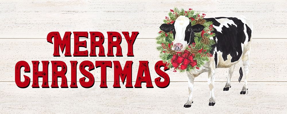 Christmas on the Farm-Merry Christmas art print by Tara Reed for $57.95 CAD