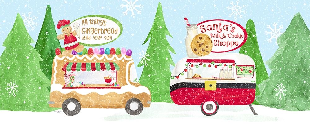 Food Cart Christmas panel II art print by Tara Reed for $57.95 CAD