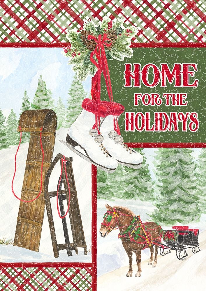 Sleigh Bells Ring-Happy Holidays art print by Tara Reed for $57.95 CAD