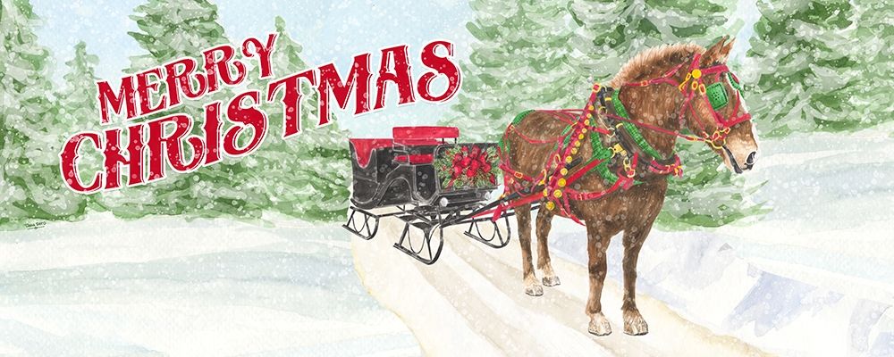 Sleigh Bells Ring-Sleigh Ride art print by Tara Reed for $57.95 CAD
