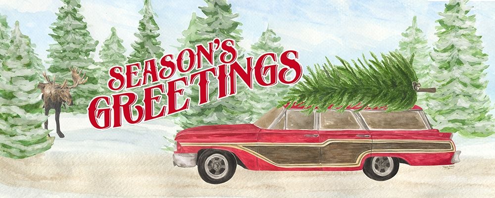 Sleigh Bells Ring-Tree Day art print by Tara Reed for $57.95 CAD