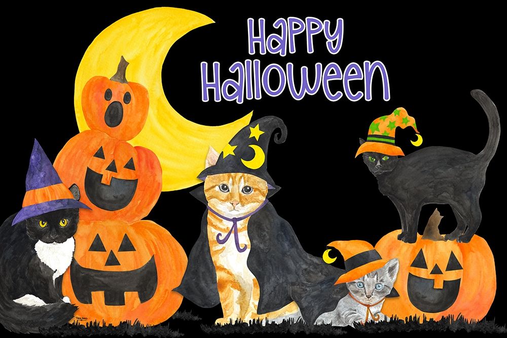 Fright Night Friends horizontal II art print by Tara Reed for $57.95 CAD