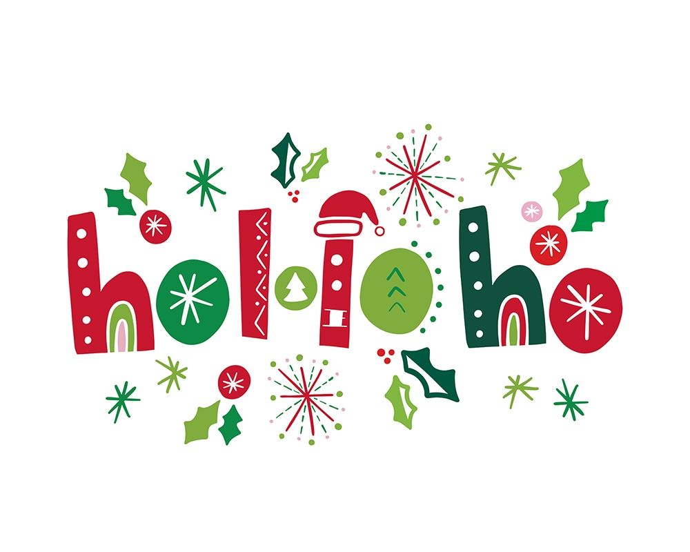 Festive Lettering-Ho Ho Ho art print by Noonday Design for $57.95 CAD