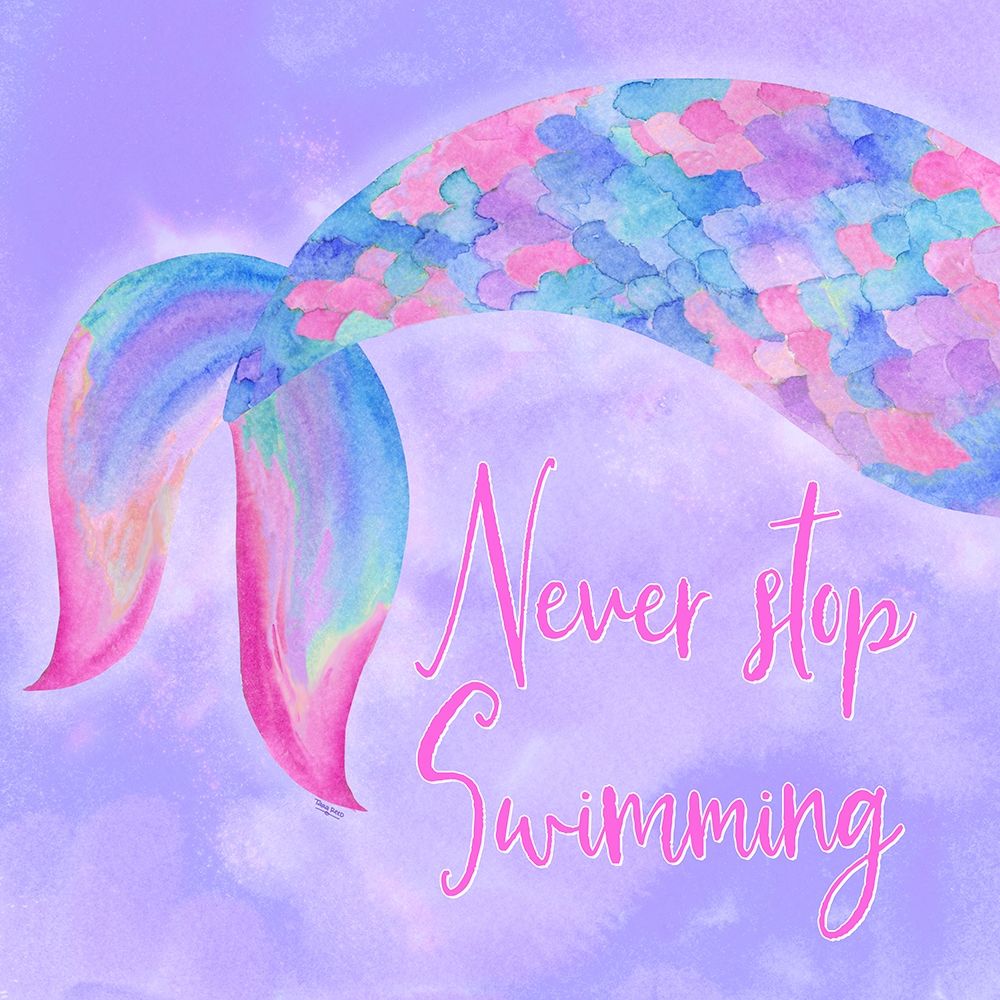 Mermaid Life II Pink/Purple art print by Tara Reed for $57.95 CAD