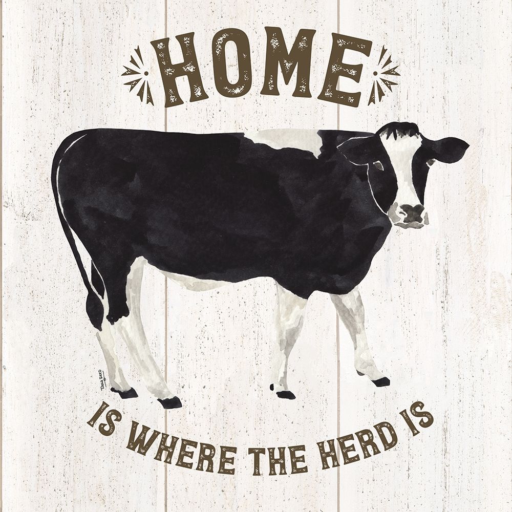 Farm Life Cow Home Herd art print by Tara Reed for $57.95 CAD