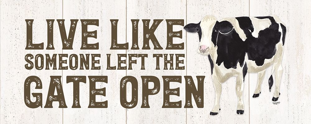 Farm Life Panel Live Like Gate art print by Tara Reed for $57.95 CAD