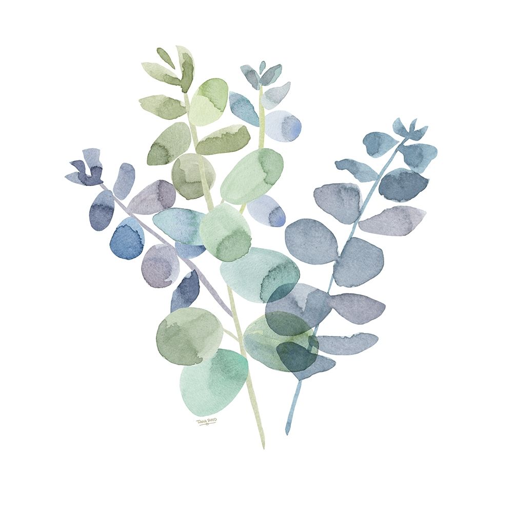 Natural Inspiration Blue Eucalyptus on White II art print by Tara Reed for $57.95 CAD