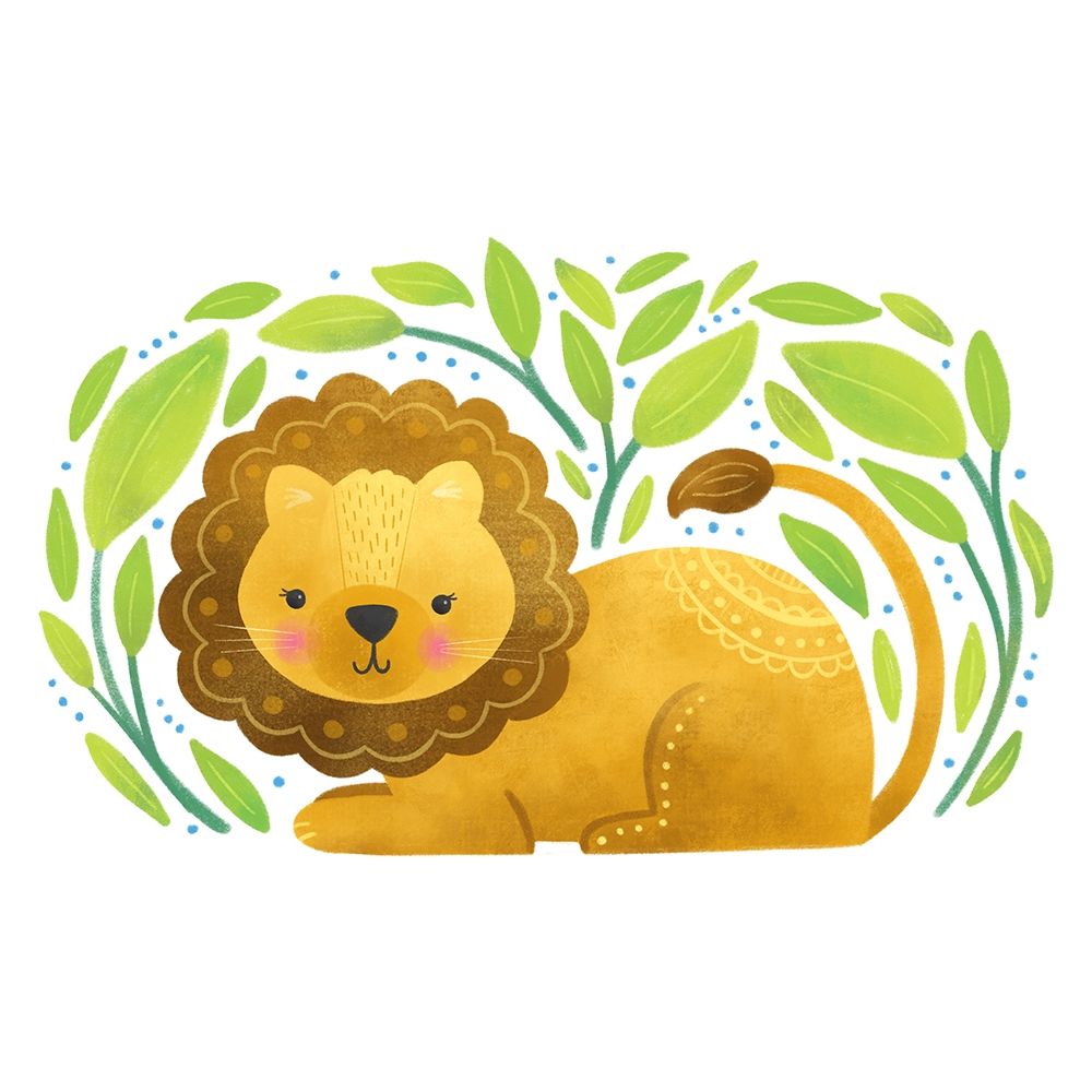 Safari Cuties Lion art print by Noonday Design for $57.95 CAD