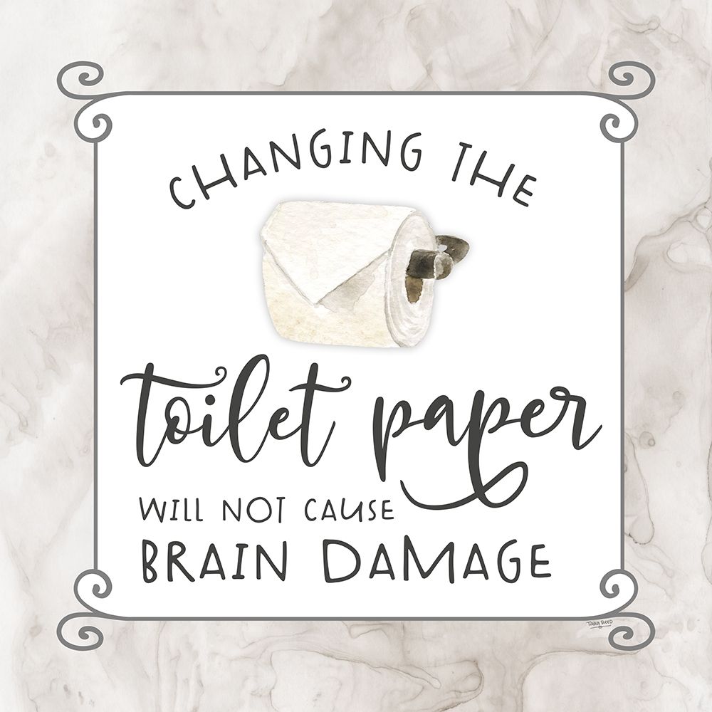 Bath Humor Toilet  Paper art print by Tara Reed for $57.95 CAD