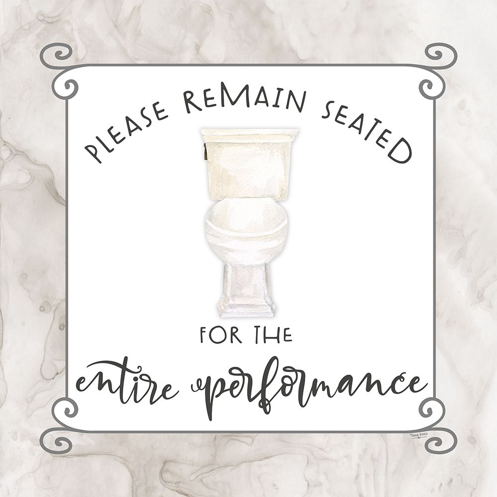 Bath Humor Remain  Seated art print by Tara Reed for $57.95 CAD