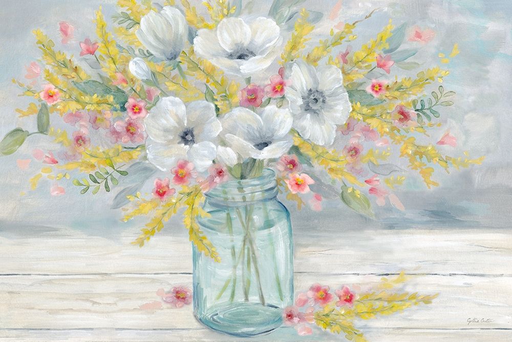 Farmhouse BouquetÃ‚Â  art print by Cynthia Coulter for $57.95 CAD