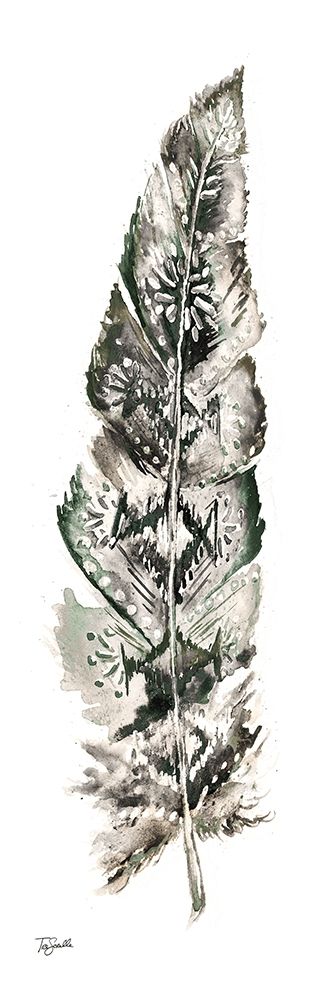 Tribal Feather Neutral Panel I art print by Tre Sorelle Studios for $57.95 CAD
