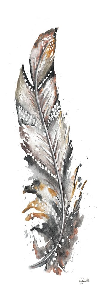Tribal Feather Neutral Panel III art print by Tre Sorelle Studios for $57.95 CAD