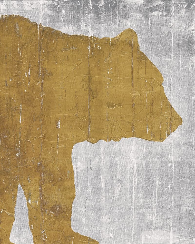 Rustic Lodge Animals Bear on Grey art print by Marie-Elaine Cusson for $57.95 CAD